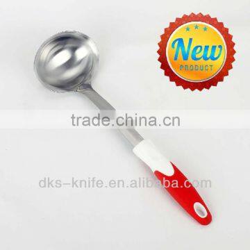Hot Sale kitchenware Stainless Steel Soup ladle with White PP TPR handle stainless steel Kitchen utensils Tool