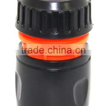 1/2" plastic hose connector with stop