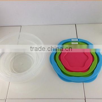 Insulated Plastic food server set with rainbow lid