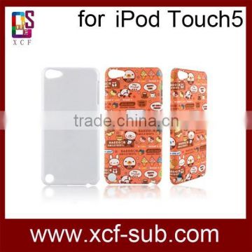 3d sublimation blank hard cover cases for Ipod touch5