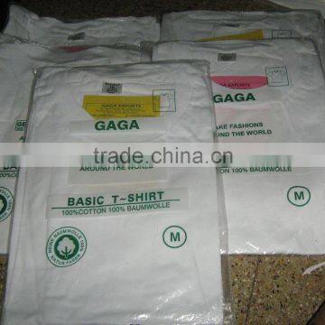 $0.35 per 120 gsm white T-Shirts fob India.