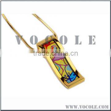 sports necklace men large turquoise jewelry enamel pendant Necklace