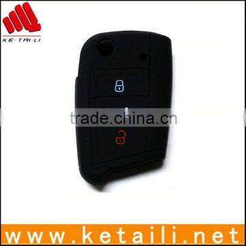 Black car key silicone case, silicone car key protective case, silicone car key case