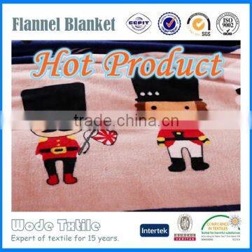 China Market Cartoon Print Flannel Fleece Baby Blanket photo-5