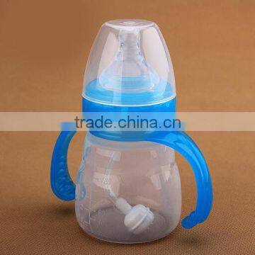 150ml 250ml Bpa free wide-neck silicone baby feeding milk bottle