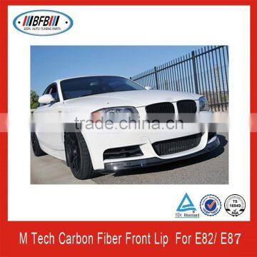 M tech carbon fiber front lip for E82 E87 auto front diffufer