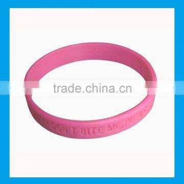 promotional debossed silicone wristband