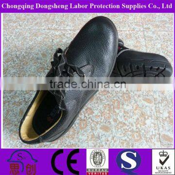 Topsafe Black Embossed leather Brand Safety Shoe Company