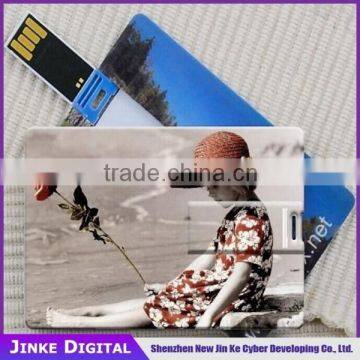 Super Thin Promotional Credit Card Usb Flash Drive , card usb flash drive manufacturers