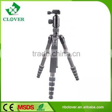 Folding height 375mm carbon fiber professional camera tripod