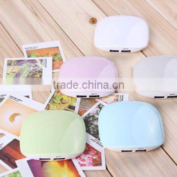 The latest 4000 mA colorful seashells power bank mobile power