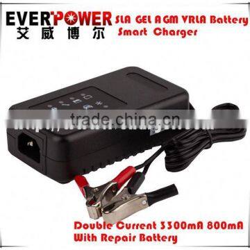 Everpower samrt 12V 3300mA/800mA charger for boats with start & service battery prefect charging