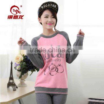 Custom Woman's Clothes girls in back see Thermal underwear made in china