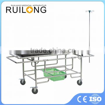 Hospital Quality Spring Stainless Steel Stretcher Bed