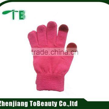 New product cotton knitted gloves with different patterns