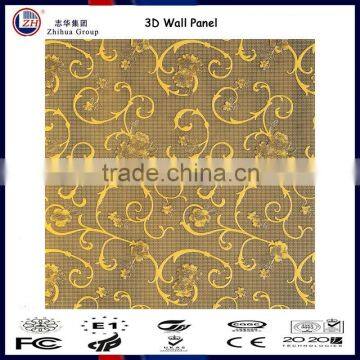 Flower design 3d wall panel for interior decoration