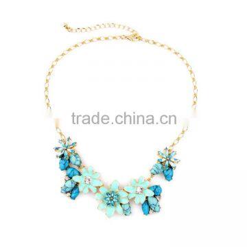 OEM/ODM Manufacture 2016 Fashion Design Elegant Large Flower Pendant Necklace for Female Summer Necklace