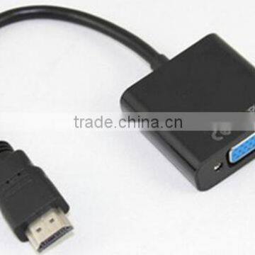 HDMIMale to VGA With Audio HD Video Cable Converter Adapter 1080p Top quality cabletolink