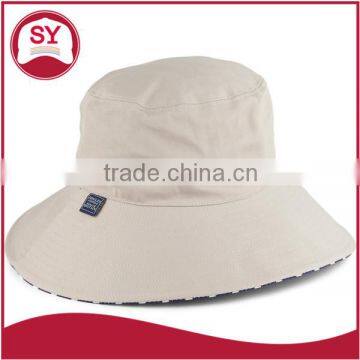 fashion high quality white custom bucket hat