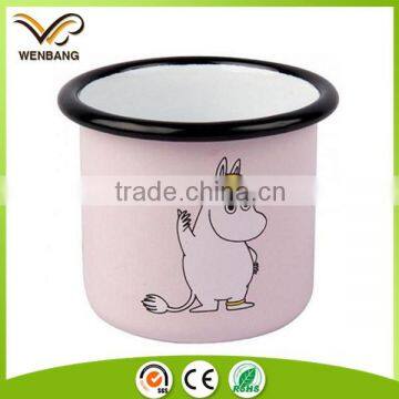 China factory direct made custom logo printing mug enamel cup mug