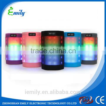 High quality Creative bluetooth speaker with LED ligth,originality portable bluetooth speaker,