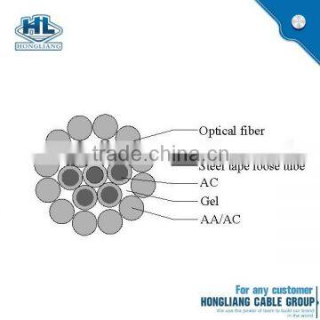 OPGW Optical Fiber for High Temperature 24 Core Fiber Optic Cable