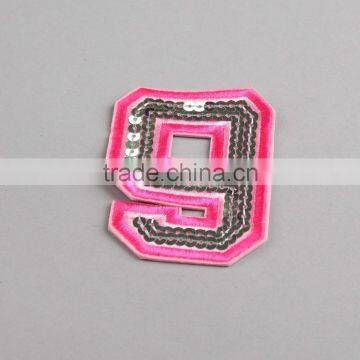Exquisite Pink Sparkle Glitter Shaped Embroidery Patch For Bag/Clothing photo-2