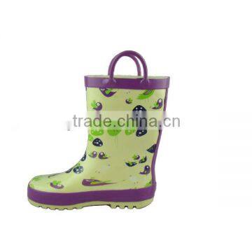 Cute bird rubber kids rain boots