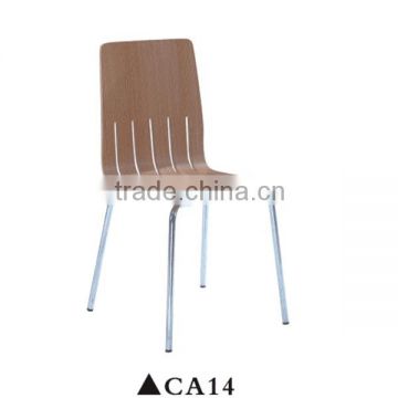 Hotel guest room furniture stainless steel dinner chair for sale CA14