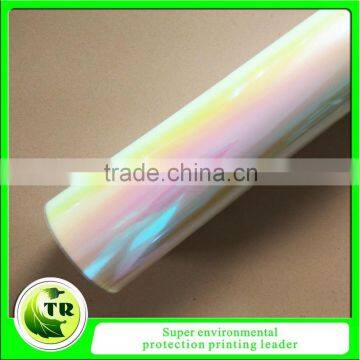 Rainbow color laser heat transfer thermo film for clothing