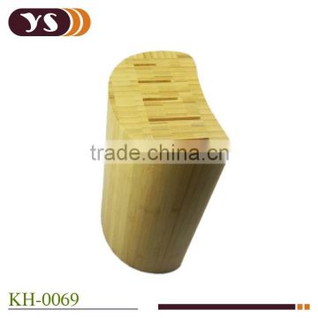 5-Slot Natural Bamboo Knife Block