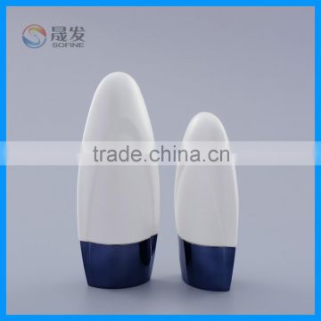 Empty plastic bottle for cosmetic lotion