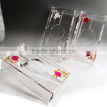 Functional acrylic tissue box