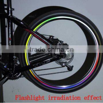Motorcycle Bicycle Reflective Wheel Rim Sticker Tape 4 Color photo-2
