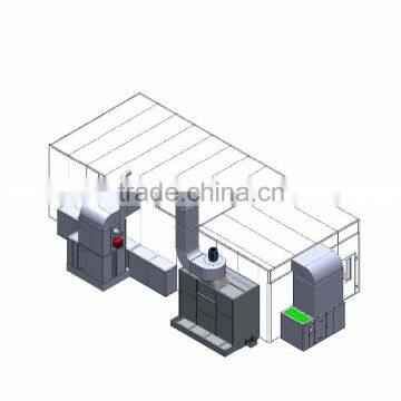 JF outdoor spray booth pressurized spray booth water curtain spray booth