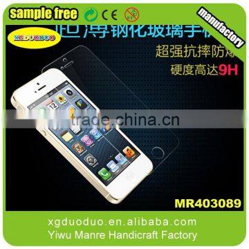 2015 Gold Mirror Color Tempered Glass Screen Protector For IPhone 5 photo-5