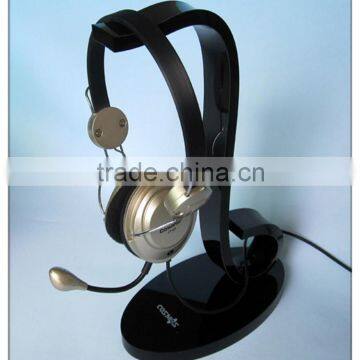 china wholesale black customized flip acrylic earphone display