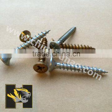 Galvanized zinc plated star recess fibre board screw Carbon steel