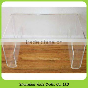 custom clear small acrylic occasional table