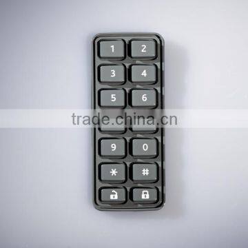 RoHS complied OEM silicone rubber waterproof industrial keyboard for flexible application