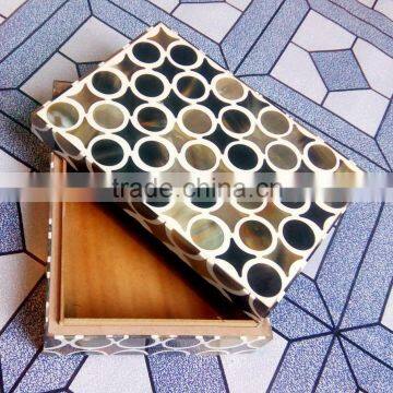 Jewelry box beautiful horn & wood handmade jewelry storage box