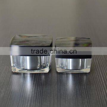China Supplier Manufacture 15g 30g 50g Square Acrylic Cosmetic Jar photo-3