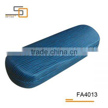 High-quality Cheap Blue PVC leather tree-texture glasses case