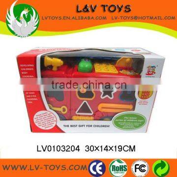 cartoon block battery operated trucks kids