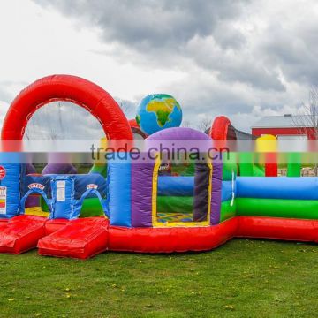 Gaint boot camp inflatable obstacle course for adult and kids supplier