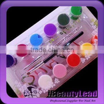 Professional OUMAXI 3D Nail Art Acrylic Gel Paint Painting Tube Pigment Set Acrylic paints With 12 Colors