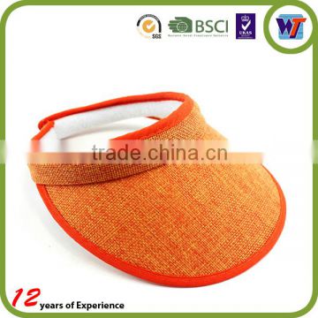 Jute Fabric Vintage For Full Seasons High Quality Sports Visor Cap