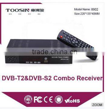 HD digital tv combo receiver dvb-s2 dvb-t2 decoder