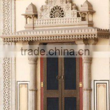 unique stone carved door surround