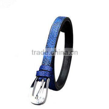 Jranter Colorful Genuine Python Leather Women Belt Stainless Steel Buckle photo-4